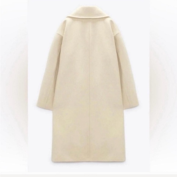 NWT Zara cream wool coat. - Picture 7 of 7